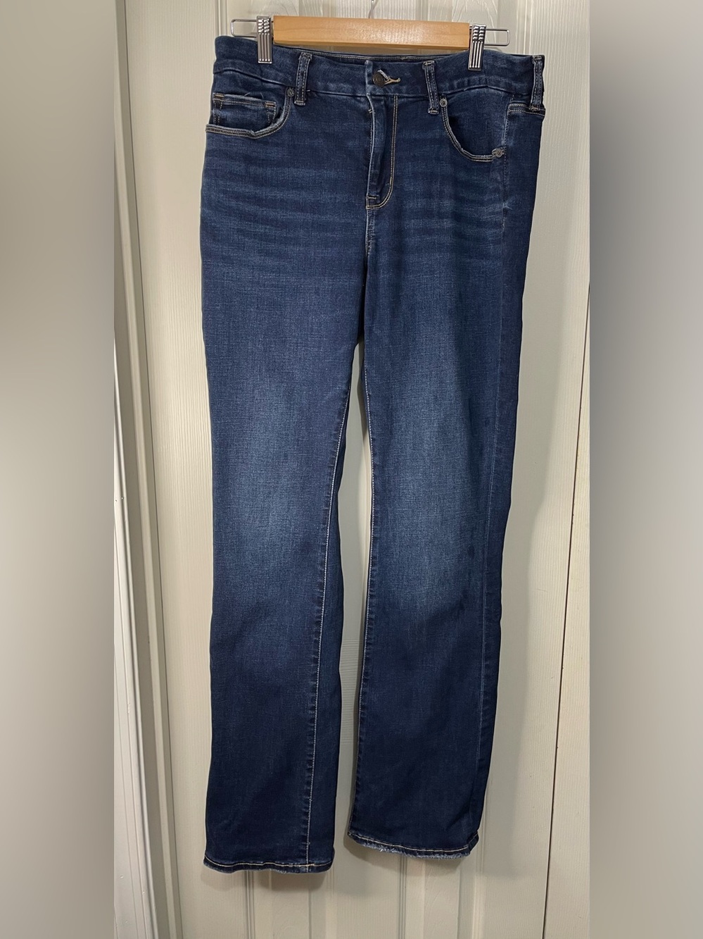 American Eagle High-Rise Skinny Kick Jeans Womens 12 Long Stretch